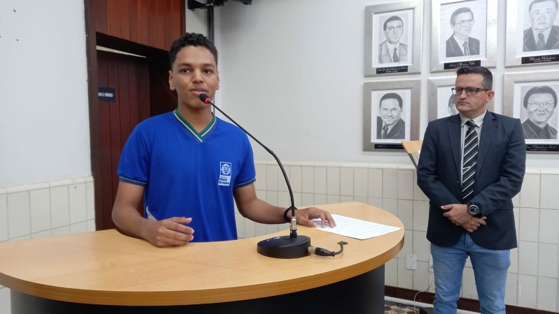 Jovem Senador por Mato Grosso, Herison de Oliveira.Foto: CMC