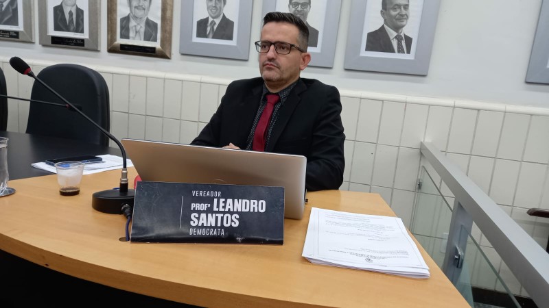 Vereador Leandro Santos. Foto: CMC
