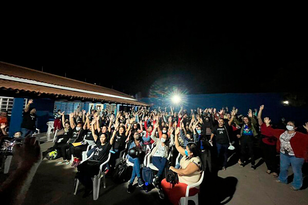 Professores do município deflagaram greve em 7 de junho de 2022. Movimento durou 28 dias. Foto: Expressão Notícias.