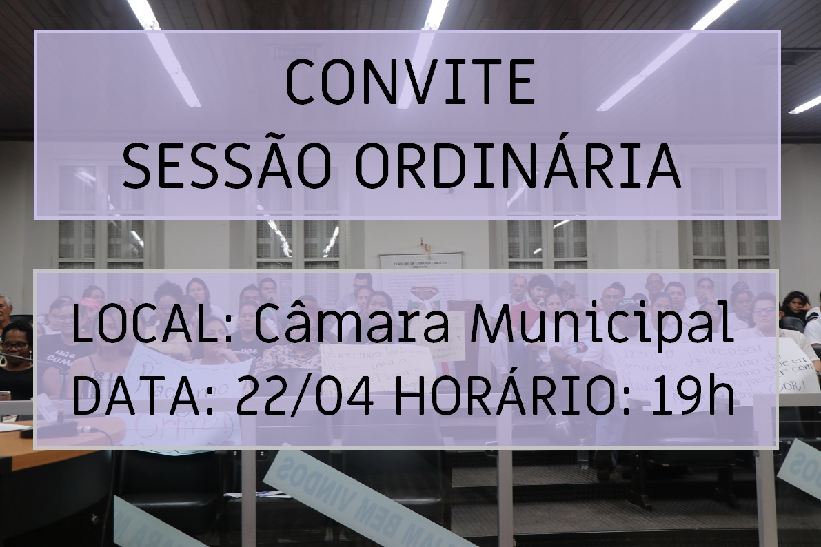 Convite para Sessão Ordinária