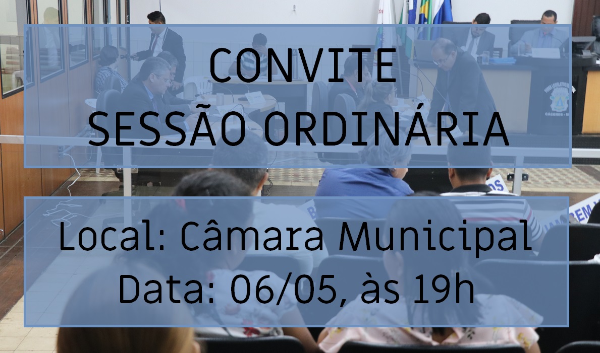 Convite para Sessão Ordinária