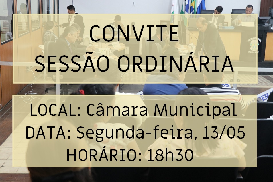 Convite para Sessão Ordinária