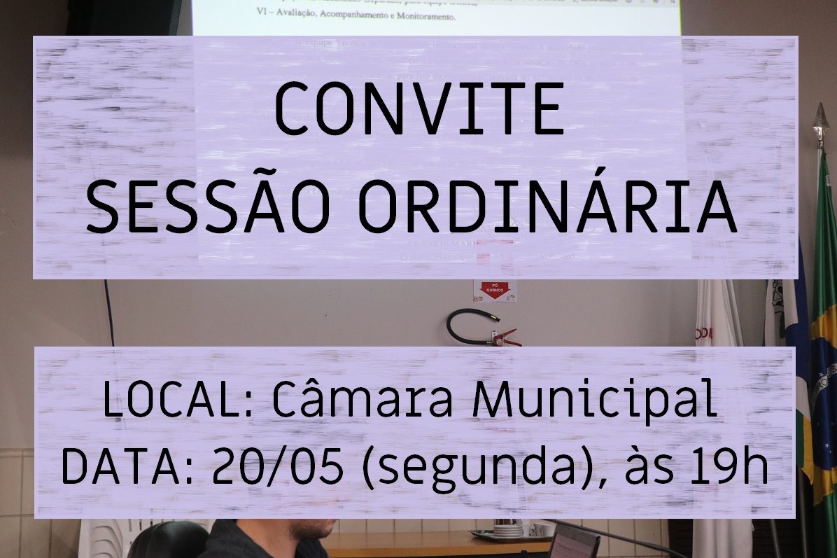 Convite para Sessão Ordinária