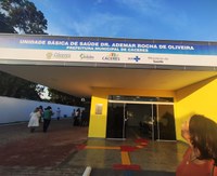 UBS que leva o nome do Dr. Ademar Rocha de Oliveira  inaugurada na Cavalhada com presena de viva e filhas